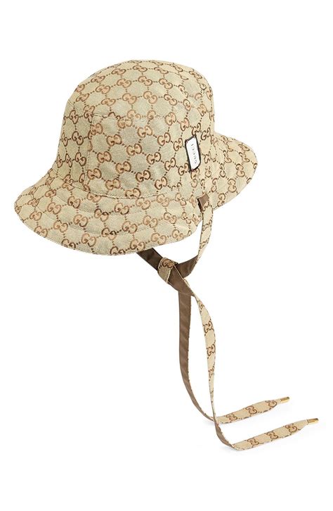 gucci canvas bucket hat.